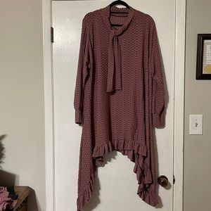 Custom Mauve colored honeycomb knit outfit
